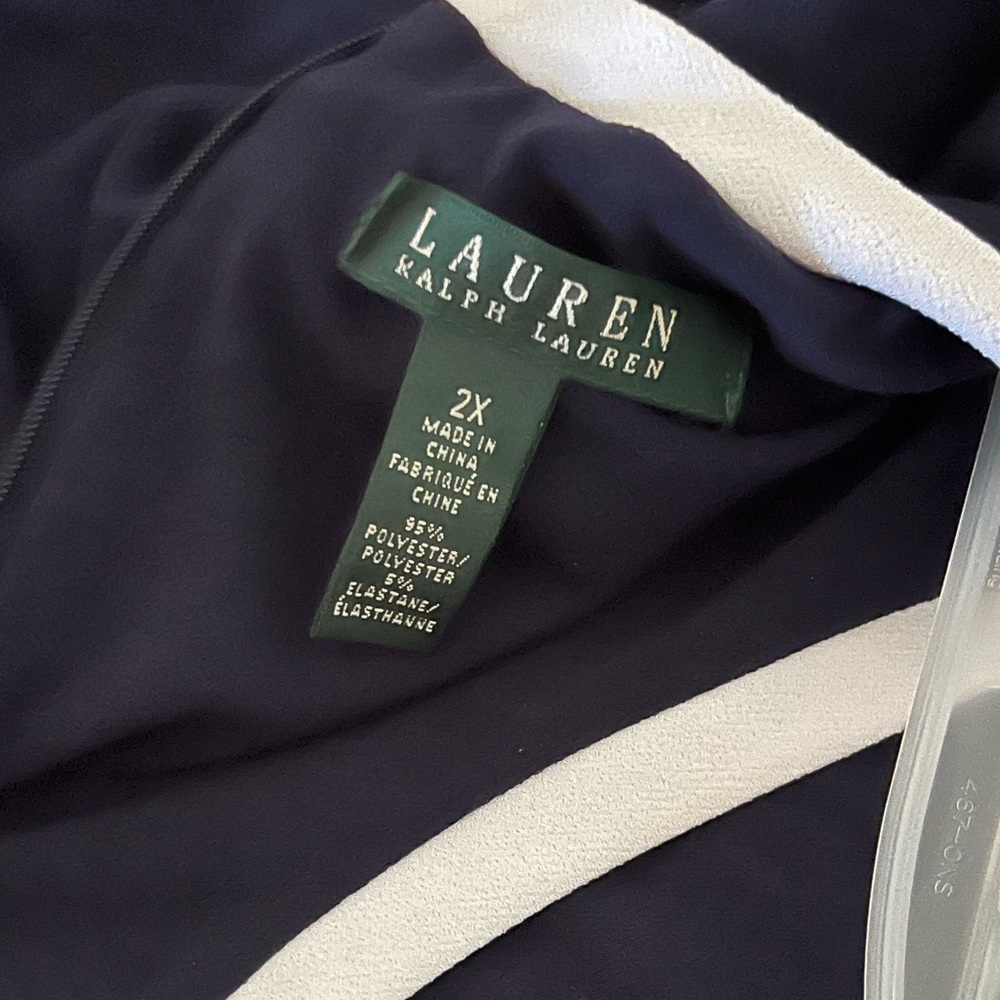 Ralph Lauren navy and ivory jumpsuit